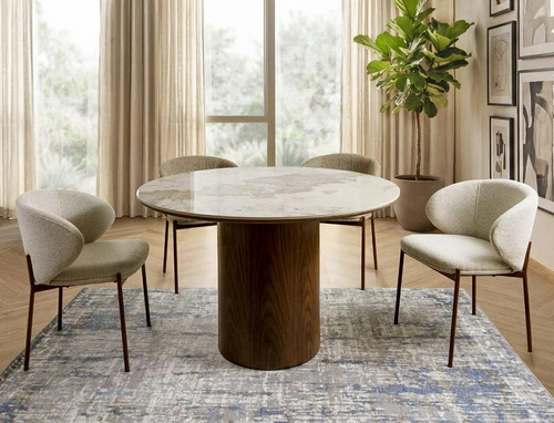 Čalouněná jídelní židle Elsme béžová s područkami Intesi