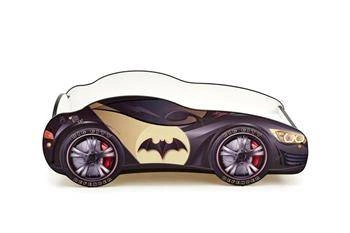 Dětská postel auto Batman Car 140x70 s matrací moderní do dětského pokoje
