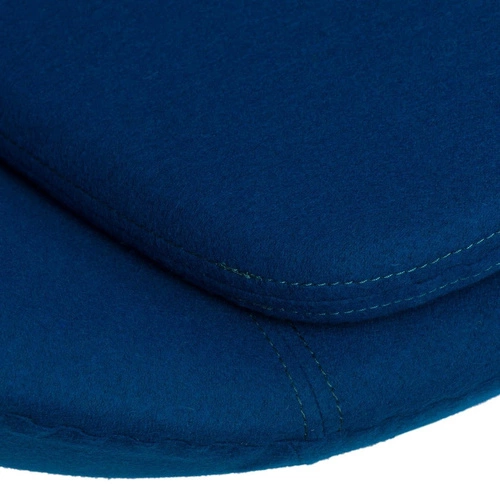 Křeslo Egg D2.DESIGN modrý kašmír otočné houpací moderní do obýváku