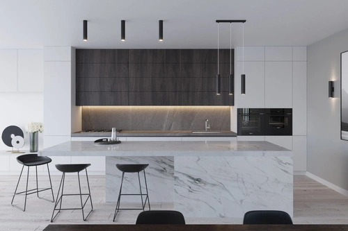 Stropní svítidlo LAGOS 2P černé moderní do obýváku a kuchyně dvoubodové