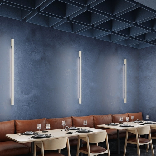 Nástěnné LED svítidlo SAPPO 120 moderní béžové hliníkové do obýváku a ložnice