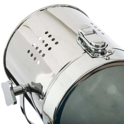 Noční lampa Ebor industriální černá s nastavitelným reflektorem do ložnice Atmosphera 68 cm