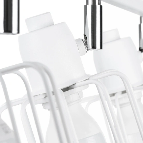 Moderní stropní svítidlo BELUCI 3 bílý kovový s otočným stínidlem do obýváku SOLLUX