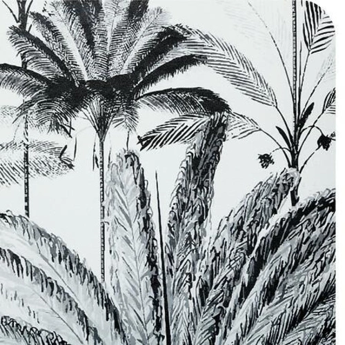 Diatomitová podložka 50x120 cm bílé palmy