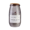 Vonná svíčka Sandalwood Intesi ve skle bílá s dřevěným knotem 990g jako dárek