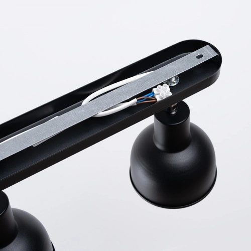 Stropní svítidlo ELBA 2 černé loftové kovové nastavitelné do obýváku a ložnice SOLLUX