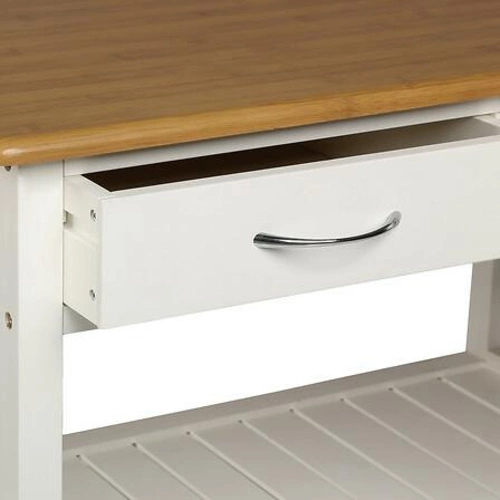 Velký kuchyňský vozík / kuchyňský ostrůvek bílý