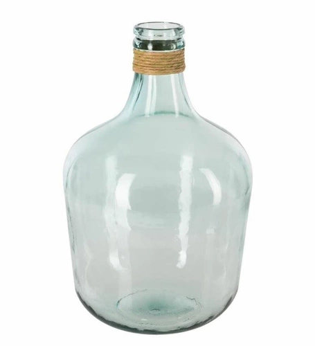 Váza s rafií průhledná