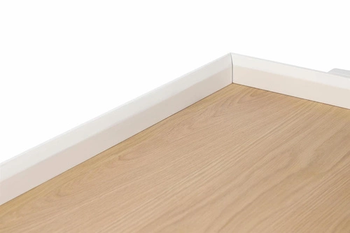 Psací stůl Malmo bílý skandinávský s prostornou deskou Intesi 123 cm