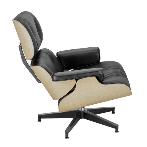 VIP Lounge křeslo kožené černé otočné do obýváku moderní D2.DESIGN