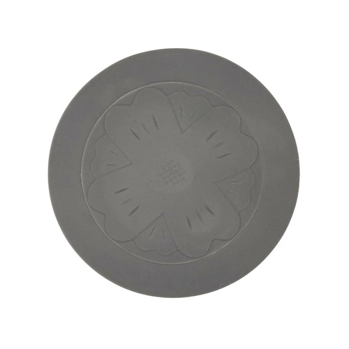 Silikonová zátka do dřezu šedá Intesi moderní univerzální do kuchyně a koupelny 6 cm