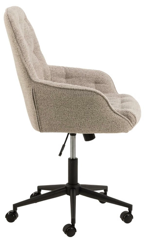 Erik Monza 60 béžové otočné kancelářské křeslo s područkami prošívané moderní Actona