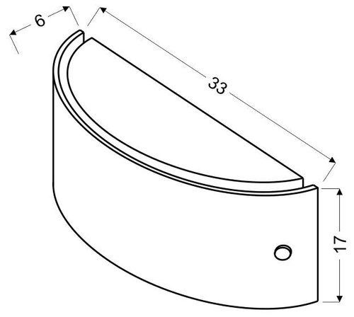 Stropní svítidlo Mistery 33/17 1x12W LED