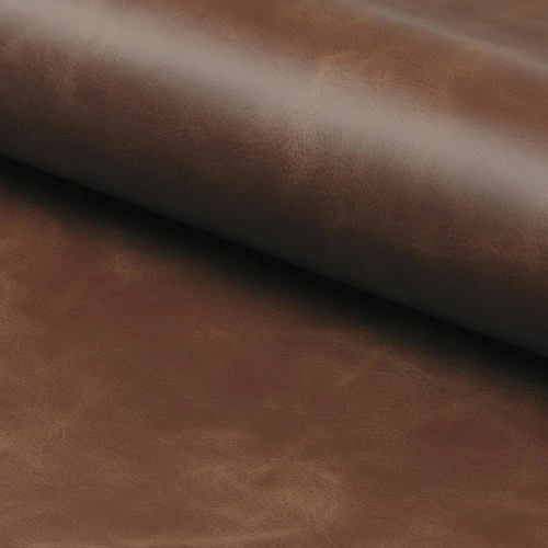 Barová židle Dima Brandy s opěrkou do kuchyně a k ostrůvku, čalouněná ekokůží na dřevěných nohou