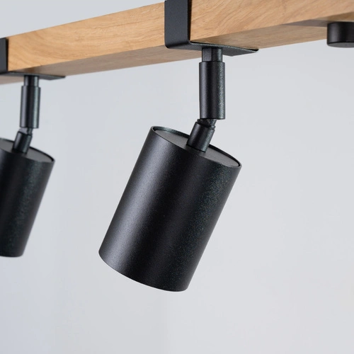 Stropní svítidlo FAGER 4x černé skandinávské nastavitelné do obýváku nebo ložnice SOLLUX