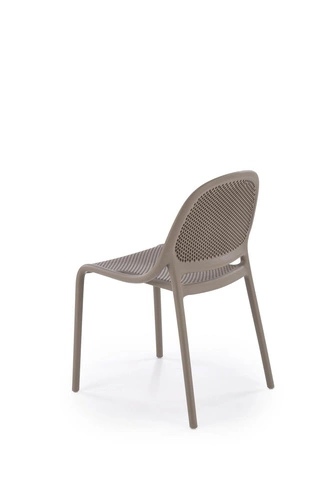 Jídelní a zahradní moderní plastová židle Lynette Intesi, snadno čistitelná, stohovatelná