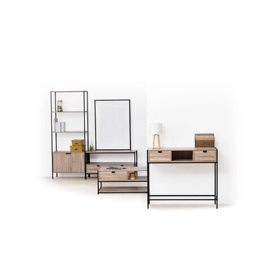 Sada nábytku do předsíně Aliaj přírodní/černý