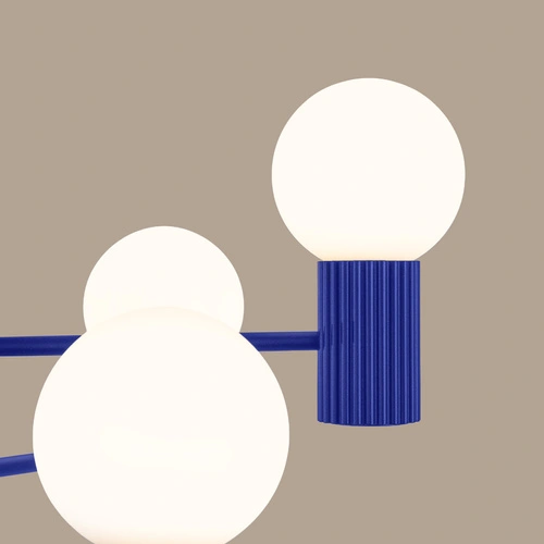 Moderní lustr HALO 6 ultramarín stropní svítidlo do obýváku a jídelny