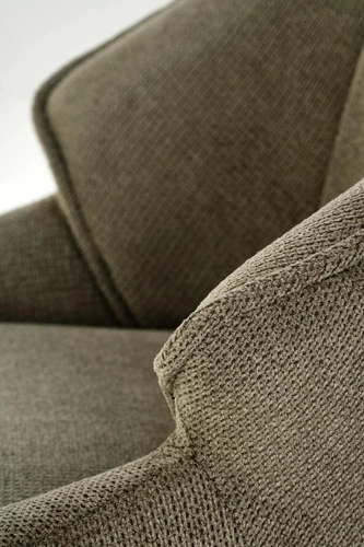 Čalouněná jídelní židle Rania olivová moderní skandinávský styl na černých nohách Intesi