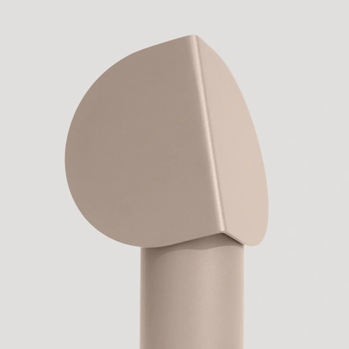 LED stolní lampa BISCUIT taupe moderní hliníková na psací stůl