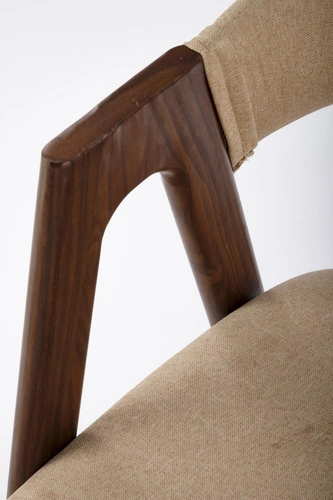 Čalouněná jídelní židle Island béžová s područkami moderní skandinávský styl Intesi