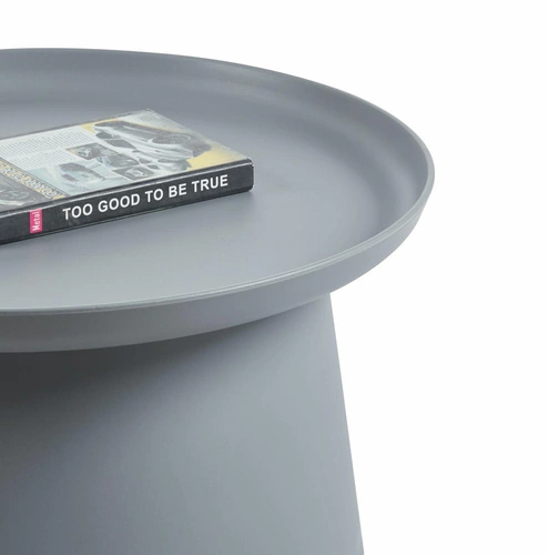 Konferenční stolek Xena kulatý 70 cm šedý moderní do obýváku Intesi skandinávský styl