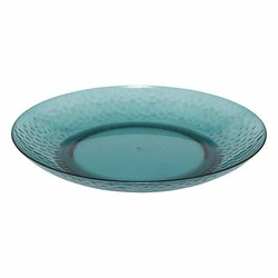 Plastový jídelní talíř Estiva 27 cm kulatý modrý do zahrady a kuchyně 5five