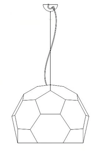 Závěsné svítidlo DOME černé moderní 80 cm do obýváku a nad stůl Step into Design