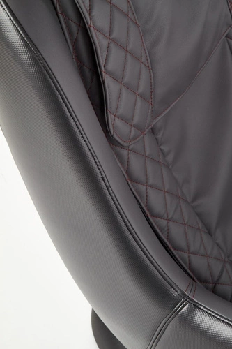 Masážní křeslo Daromir šedá ekokůže moderní relaxační do obýváku Intesi