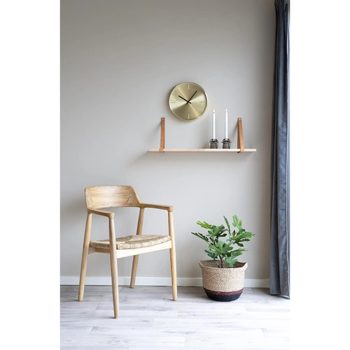 Nástěnné hodiny glamour Istanbul Intesi zlaté tiché do obýváku nebo kuchyně kovové 30 cm