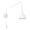 Moderní bílá nástěnná lampa NOX z kovu do ložnice a obývacího pokoje SOLLUX LIGHTING 61 cm