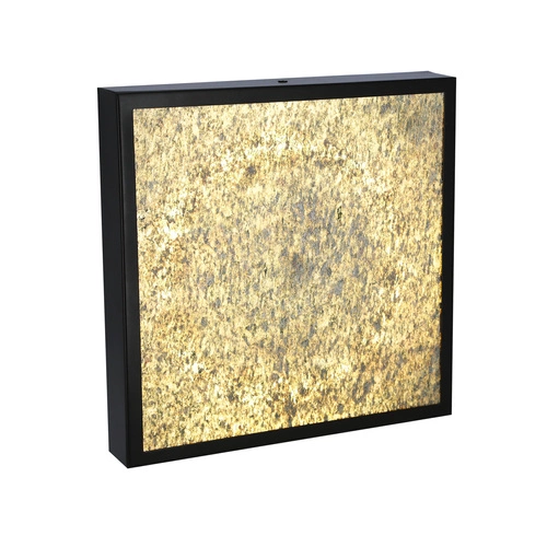 Luxan stropní svítidlo 29x29 černé 28W LED 4000K zlatá dýha
