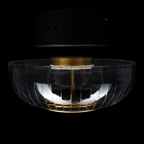 Stropní LED svítidlo Vitrum CW kulaté černé glamour do obýváku a ložnice ALTAVOLA DESIGN