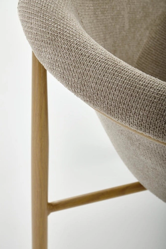 Čalouněná jídelní židle s područkami Mathilde béžová moderní Intesi