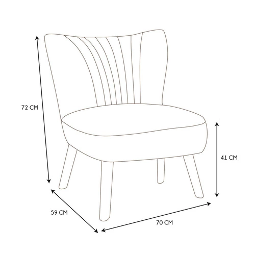 Křeslo Erika bílý boucle do obýváku skandinávský pohodlný Intesi