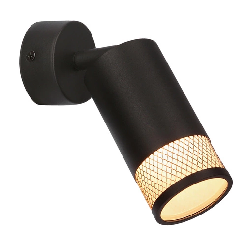 Nástěnné svítidlo Flin moderní černé se zlatou kovové LED do obývacího pokoje nebo ložnice CANDELLUX