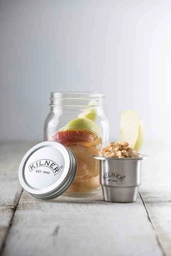 Sklenice s nádobkou 0,5l, Snack on the Go KILNER