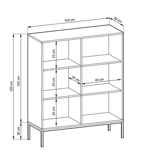 Ložnicová sestava nábytku bílá/černá Delicious drážkovaná čela