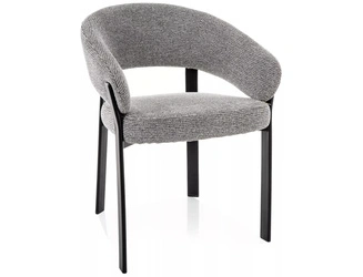 Intesi Goja čalouněná jídelní židle s šedými područkami