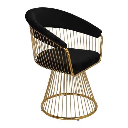 Židle Feeny Velvet černá