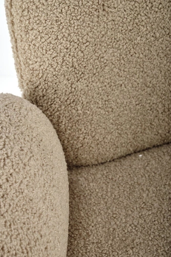 Otočená čalouněná židle Paulett béžová s područkami do jídelny a obýváku Intesi