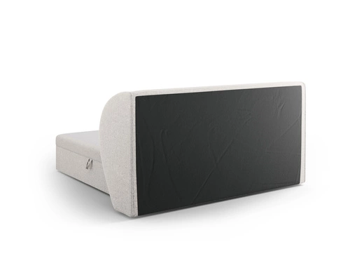 Čalouněná postel Miley šedá 140x200 s úložným prostorem, moderní do ložnice