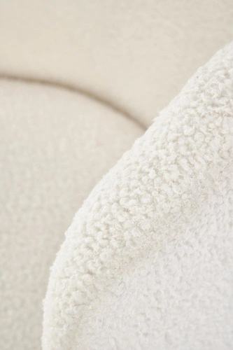 Čalouněná židle Vanda krémová boucle do jídelny a obýváku moderní skandinávský styl Intesi