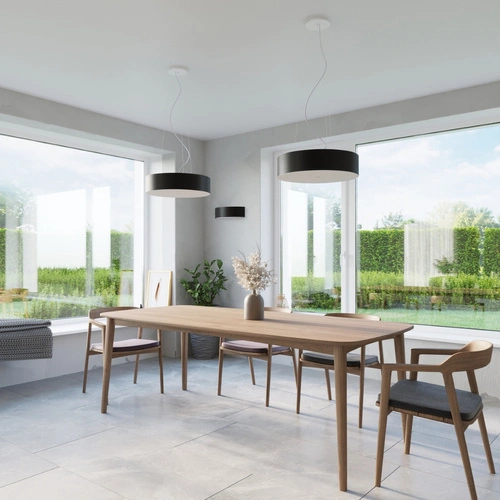 Stropní svítidlo Skala 100 černé kulaté moderní do obýváku Sollux Lighting