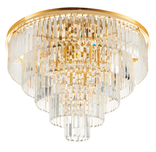 Stropní svítidlo SPLENDORE zlaté kulaté 80 cm glamour do obýváku a ložnice Step into Design