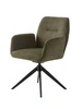 Otočná křesla Rossa Unique zelená do obývacího pokoje moderní čalouněná s područkami