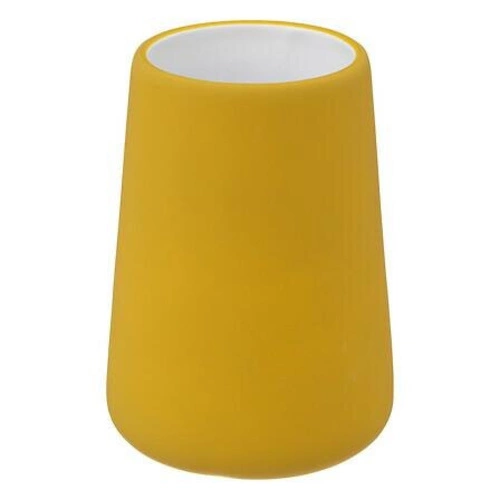 Keramický kelímek na zubní kartáčky Colors hořčicový moderní do koupelny 5five