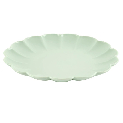 Dezertní talíř kulatý Iris 20,5 cm světle zelený Intesi na dorty a občerstvení