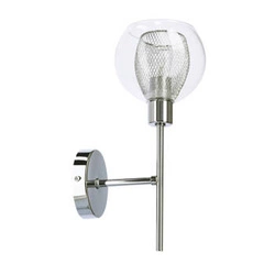 Nástěnné svítidlo Ozzo moderní skleněné chromové nastavitelné do ložnice a obývacího pokoje Candellux