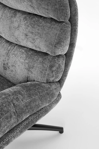 Relaxační křeslo Beltine Intesi s podnožkou šedé moderní do obýváku čalouněné